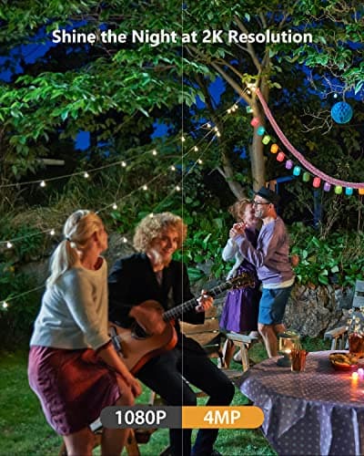 Imou Security Camera Outdoor with Floodlight and Sound Alarm, 4MP QHD Pan/Tilt 2.4G Wi-Fi Camera, IP66 Weatherproof 2.5K Bullet Camera, Full Color Night Vision IP Camera with 2-way Talk, Cruiser 5