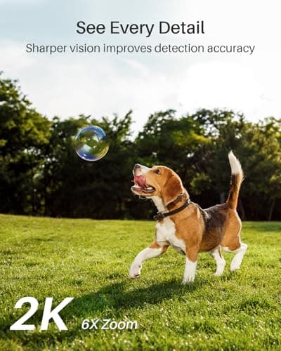 WUUK Security Cameras Wireless Outdoor, Indoor Home Surveillance System, 2K, No Monthly Fee, Motion Alert, Night Vision, 2.4/5 GHz WiFi, 32G Local Storage, Compatible with Alexa & Google, 2-Camera Kit 8