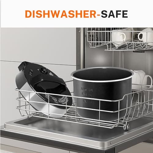 Simple Deluxe Electric Pressure Cooker, Non-Stick 12-in-1 & 6QT Stainless Steel Multi Cooker for Slow Cook, Meat Stew, Cake, Porridge, Multigrain, Dishwasher Safe, Silver 5