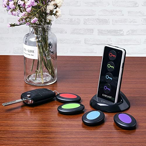 Key Finder with Up to 131ft Working Range in Open Space, Simjar Wireless Remote Control RF Key Finder Locator for Keys Wallet Phone Glasses Luggage Pet Tracker 8