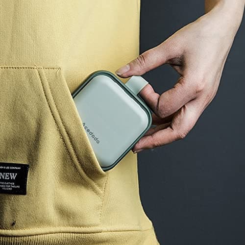 Small Pill Case, Cute Pill Box - Acedada Travel Daily Pill Organizer, Portable Pretty Pill Container for Purse Pocket, Compact Medicine Holder for Vitamins, Fish Oils, Supplements, Green 6