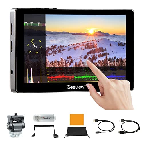 Desview R705 Camera Field Monitor 7 inch Touch Screen Full HD IPS 178° View Angle 4K HDMI with 3D Lut Waveform VectorScope Histogram False Color Peaking Focus Full Feature HDR Camera Monitor