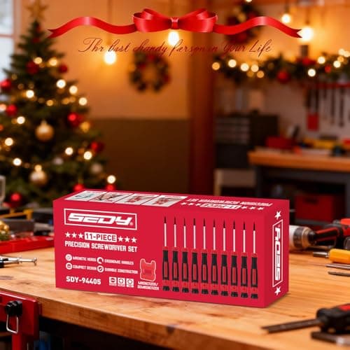 11-Piece Precision Screwdriver Set - Magnetic Mini Screwdrivers for Eyeglasses, Watches, Computers, Laptops, Phones - Phillips, Slotted, Torx, Non-Slip Handle, Portable Storage Bag Included 6