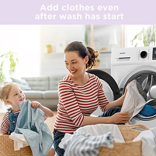 COMFEE’ 24" Washer and Dryer Combo 2.7 cu.ft 26lbs Washing Machine Steam Care, Overnight Dry, No Shaking Front Load Full-Automatic Machine, Dorm White 8