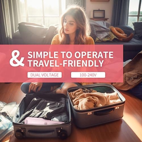 Hair Straightener Brush Straightening Brush Ceramic 2-in-1 Ionic Straightening Brush with Anti-Scald Feature,MCH 20s Fast Heating up, 170℉-450℉,LCD Display, Dual Voltage 8