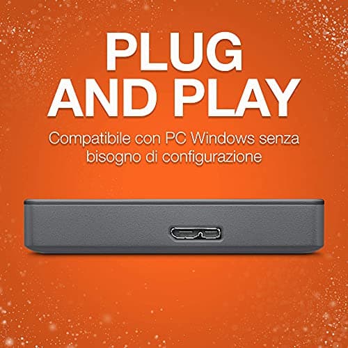 Seagate Basic 2TB USB 3.0 Portable External Hard Drive for PC Laptop (STJL2000400), Gray (Renewed) 5