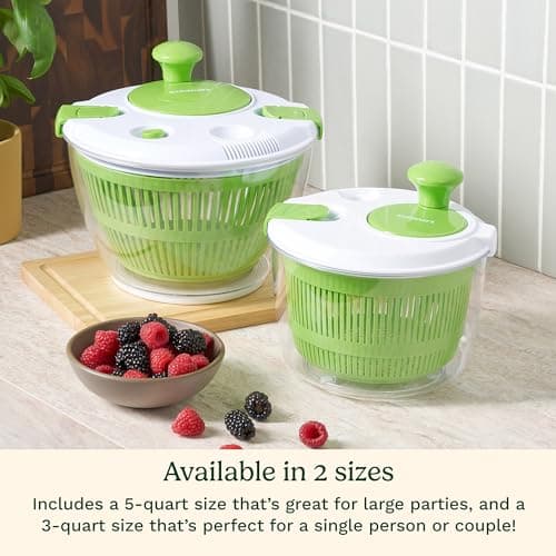 Cuisinart Salad Spinner- Wash, Spin & Dry Salad Greens, Fruits & Vegetables, 3qt, CTG-00-SSAS 5