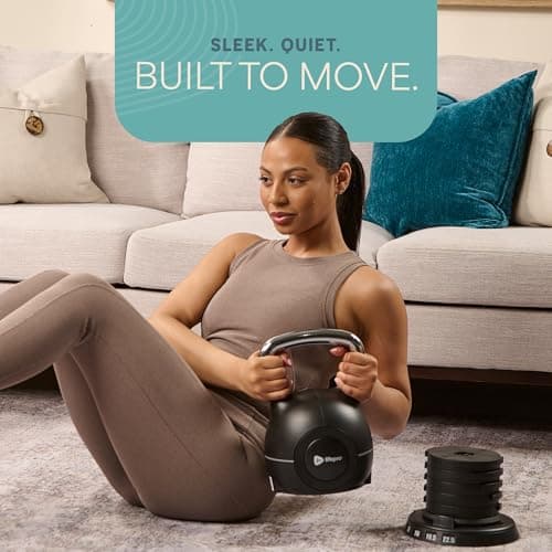 Lifepro PowerStone Adjustable Kettlebell – 7-in-1 Kettlebells Adjustable Weight Set for Full-Body Workouts – Space-Saving Design with Quick Select Dial – 3.5–22.5lb, for Men & Women 7