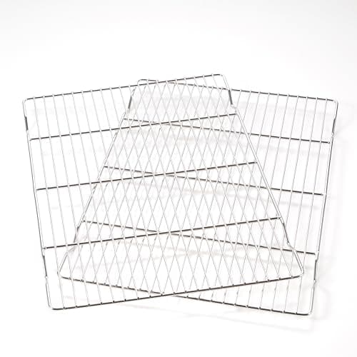 Mlintech Cooling rack,2-Pack Heavy-Duty Stainless Steel wire rack for cooking (16.5"x11.5") - Oven Baking Wire Rack for Sheet Pans, Bread, Dishwasher Safe & Non-Toxic Metal Grates