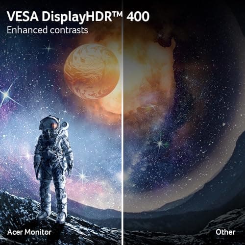 acer Nitro 34 Inch UWQHD 3440 x 1440 1500R Curved PC Gaming Monitor | AMD FreeSync Premium | Up to 180Hz Refresh | 1ms (VRB) | 400nit | DisplayHDR 400 | One DP 1.4 & Two HDMI 2.0 | XZ342CU Vbmiiphx 7