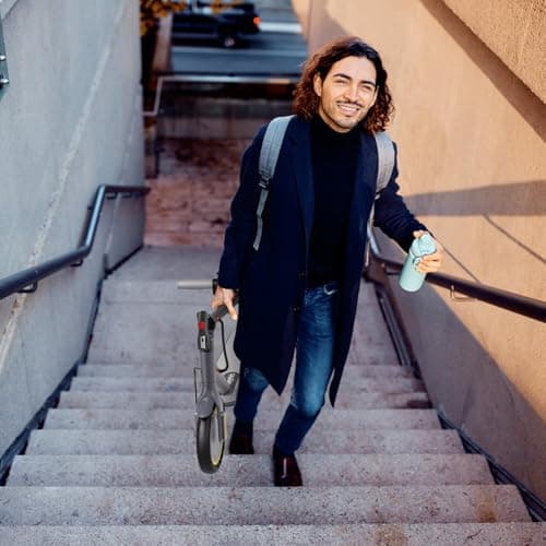 Joyhis Electric Scooter for Adults, 350W Foldable Electric Scooter, 19MPH Top Speed, 15 Miles Range, 8.5" Solid Tires, App Control Commuter E Scooter, Dual Braking System, 265 lbs Load 6