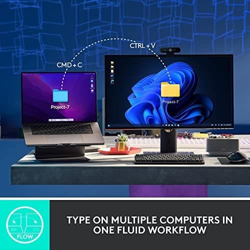 Logitech MX Mechanical Wireless Illuminated Performance Keyboard, Tactile Quiet Switches, Backlit Keys, Bluetooth, USB-C, macOS, Windows, Linux, iOS, Android, Metal, ‎Graphite 10