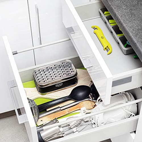 Cheese Grater with Container and Lid & Peeler Set - Vegetable Fruit Multi-Function Stainless Steel Kitchen Utensil Kit with Black Food Plastic Storage Stable Box - Hand Chopper Graters & Peelers 8