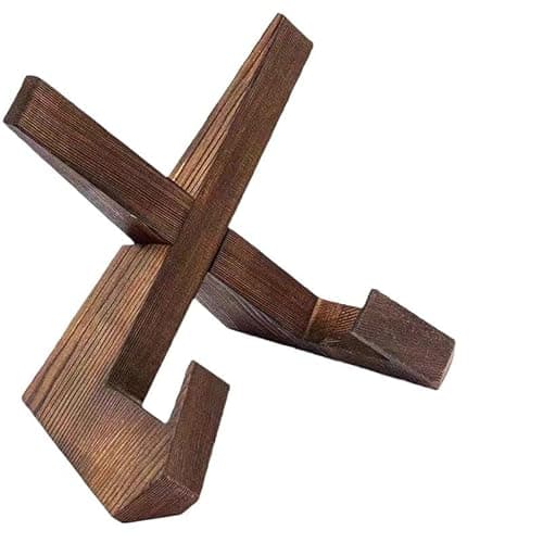 Cookbook Stand Holder for Kitchen Display - Wooden Recipe Book Stand, Kitchen Countertop Organizer for Cookbooks, Bookends for Recipe, Cooking Book Holder, Cookbook Display Shelf Organizer