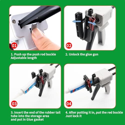 704 toothpaste tube glue gun Silicone manual glue gun repair tool Sealant Manual extruder Injection gun Epoxy resin tool 5