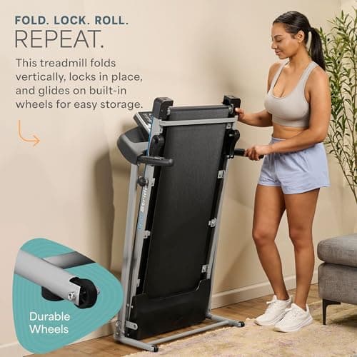 LifePro Foldable Treadmill for Home, Compact Electric Space Saver with Incline Folding Treadmill for Walking, Jogging, Running (0.6-6.3 MPH), Portable and Convenient for Home Use 6