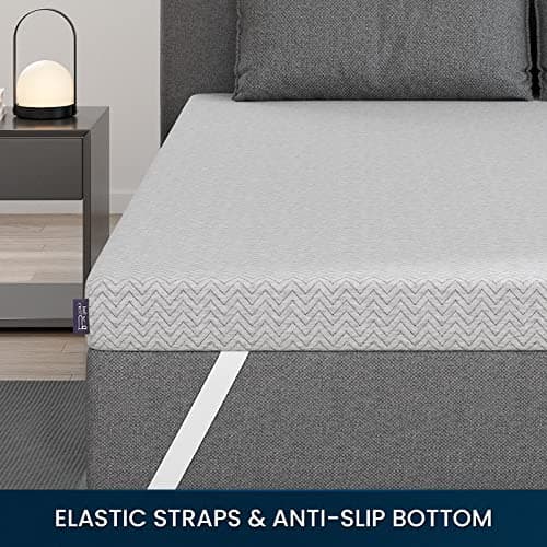 BedStory Firm Mattress Topper 3 Inch Cal King - Extra Firm Memory Foam Bed Topper for Back Pain Relief - Copper Gel Bamboo Charcoal Green Tea Infused Cooling Mattress Pad - CertiPUR-US Certified 7