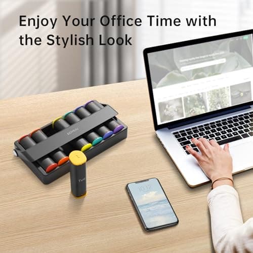 Weekly Pill Organizer 2 Times a Day, KOVIUU Large Travel Pill Box 7 Day, Am Pm Twice Daily Pill Case with Rotatable Handle, Week Pill Holder Container for Vitamin Medicine Supplement Fish Oil, Black 6