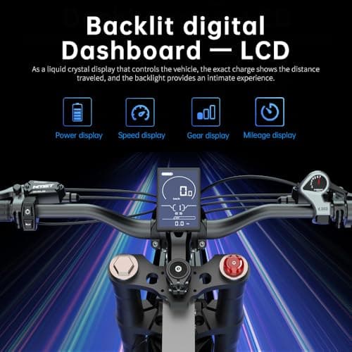 EKXBIKE X21 Electric Bike for Adults 2000W 35AH Samsung Battery Mountain Motorcycle Men Snow Electric Bike, 30MPH +, 7 Speed, Hydraulic Oil Brake, 20 Inch * 4.0 Off-Road Tire Electric Bicycle Adult 5