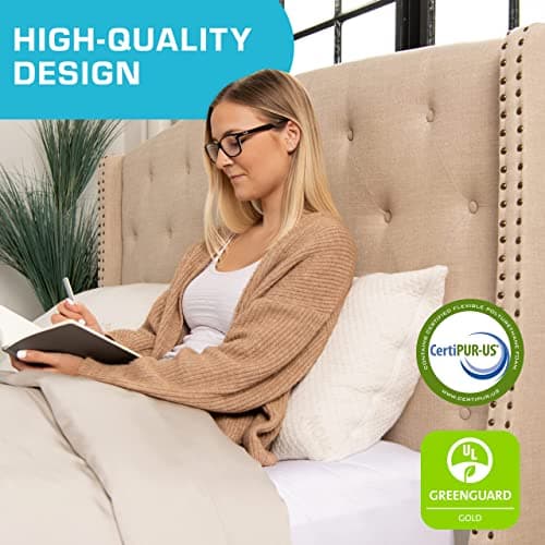 Xtreme Comforts Set of 2 Pillows for Sleeping Sleep Adjustable Shredded Memory Foam Pillows with Removable Cover | Support for Side, Back & Stomach Sleepers - Queen Size 8