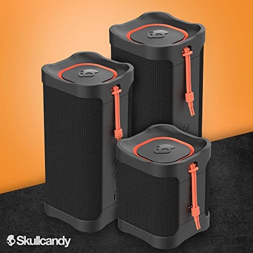 Skullcandy Terrain XL Wireless Bluetooth Speaker - IPX7 Waterproof Portable Speaker, 18 Hour Battery, Nylon Wrist Wrap, True Wireless Stereo (Black) 7