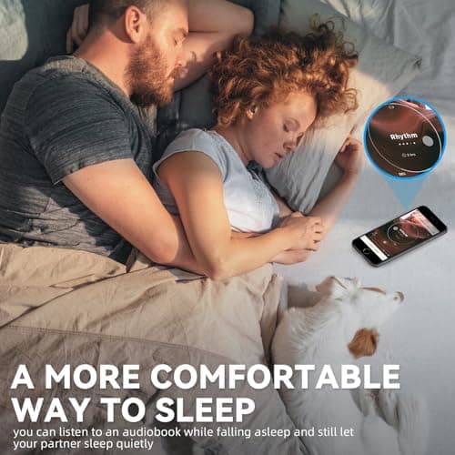 Houlyn Sleep Earbuds for Side Sleepers, Wireless Noise Cancelling Sleep Headphones with Sleep Mode, LED Power Display, Comfort Fit for Sleeping, Working, Hiking (Mint Green) 5