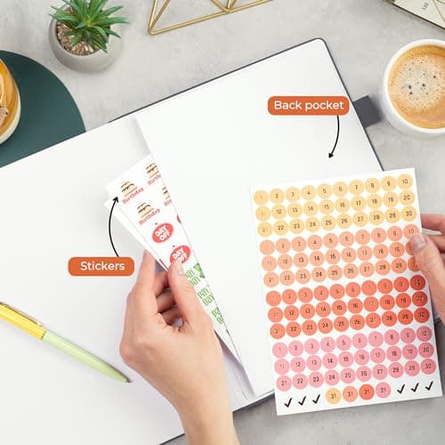 Clever Fox Appointment Book – Hourly Schedule Planner with 15-Minute Increments – Time Box Planner for Daily Work & To-Dos – Weekly & Monthly Spreads, Undated, Hardcover, 8.3x11″ (Silver Black) 6