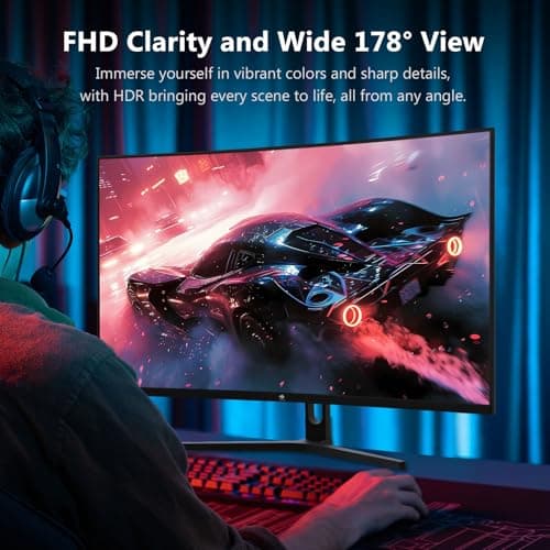 Z-Edge 32 inch Curved Gaming Monitor, FHD 1080P 240Hz Curved Monitor,1500R Computer Monitor, MPRT 1ms Monitor, FreeSync, Low Blue Light, UG32P 1X DP and 2X HDMI 5