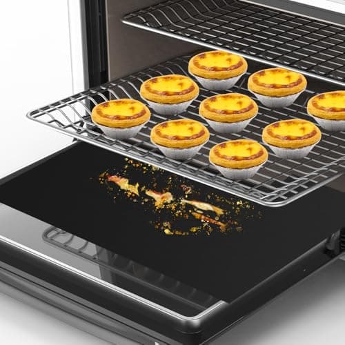 for Ninja Foodi Reusable Air Fryer Liners 12x12inch, 3x Air Fryer Liners+3x Mesh Sheets, Baking/Grill/Microwave, 450°F Square Oven Liners for Ninja SP101/SP201/SP301/SP351 Air Fryer Accessory 5