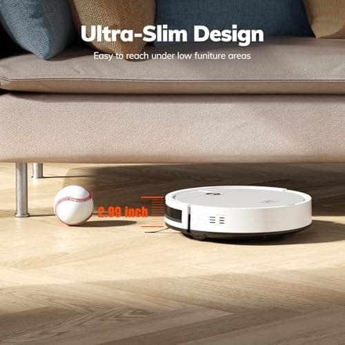 ILIFE V2 Robot Vacuum Cleaner, Tangle-Free Suction, 120 Mins Runtime, Slim, Self-Charging Robotic Vacuum Cleaner, Ideal for Pet Hair and Hard Floors 9