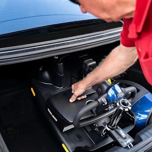 Pride Mobility Go Go Elite Traveller 3-wheel Scooter - Travel Mobility for Adults, 12 Ah Battery, 300 Lbs Weight Capacity, Red, Seat Dimensions - 17" W x 17" D - SC40E 7