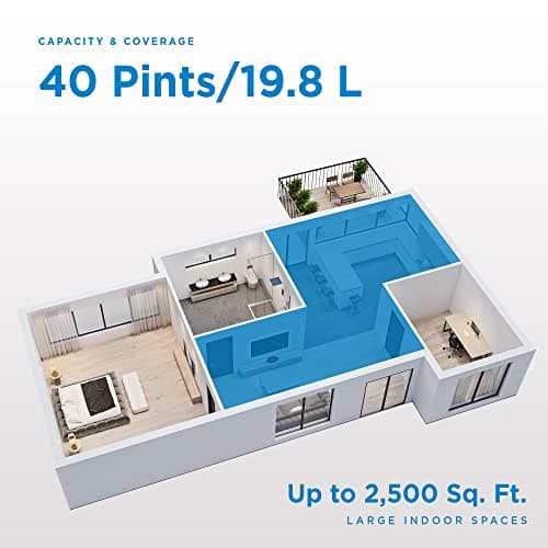 Danby DDR040EBWDB 40 Pint Dehumidifier in White 8