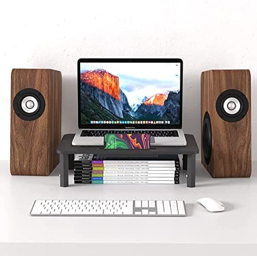 EVOOMI Monitor Stand Riser - Upgraded for Faster Productivity - Anti-Skid, HD Hexagonal Steel - Free Cable Ties - Computer Stand - Laptop, Desktop, Printer, iMac (Simple) 6