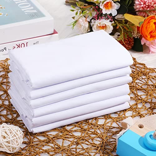 Preboun 20 Pack Fitted Sheets Bulk with Pocket Elastic Corners Comfy Microfiber Fabric Soft Bed Sheet for School Dormitory Home Hotel Hospital Room Massage Table(Twin,White) 7