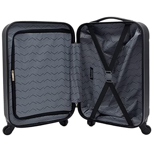 Travelers Club Cosmo Luggage, Black-20, 20-Inch 5