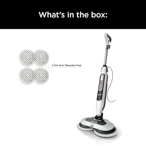 Shark Steam & Scrub with Steam Blaster Technology All-in-One Hard Floor Steam Mop with 3 Steam Modes & LED Headlights S8201, Rotator White 8
