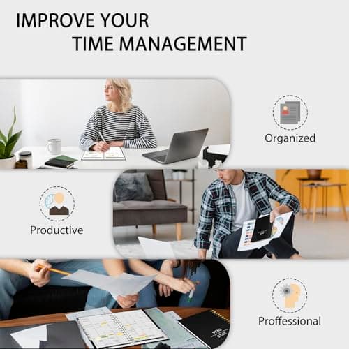 Ymumuda 2026 Planner, Daily Weekly and Monthly Planner，Jan 2026 - Dec 2026, 8.4" x 6.3", 2026 Calendar Planner Book with Tabs, Spiral Notebook with Inner Pocket for Office Home School Supplies 6