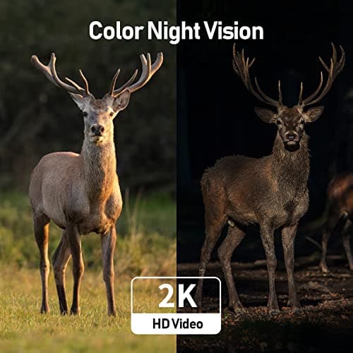 SEHMUA 4G LTE Cellular Solar Security Camera Wireless Outdoor, No WiFi Solar Powered Camera, 360° Live View, 2K Color Night Vision, PIR Motion Sensor, 2 Way Talk, Built in SIM Card 6