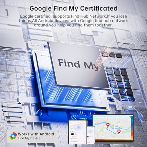 JNLIK Air Tracker Tag for Android（Android Only ） IP65 Waterproof Smart Tag & Item Finder | Ultra-Long Battery | Works with Google Find My Device | Find Keys/Wallet/Car (2026 new Model) 3