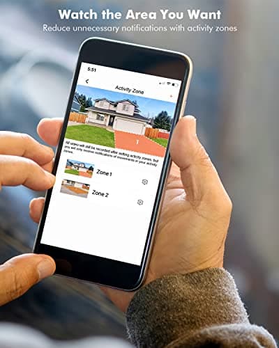 Dzees Wireless Security Camera Outdoor with Magnetic Mount, 4MP Battery Powered Security Cameras Wireless Outdoor for Home Security, AI Motion Detection/2-Way Talk/Color Night Vision/Ip66/Cloud/SD 6