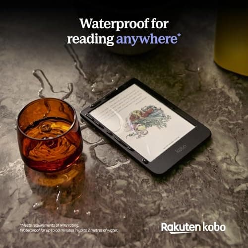Kobo Clara Colour | eReader | 6” Glare-Free Colour E Ink Display | Dark Mode Option | Waterproof | Audiobooks | 16GB of Storage | Black 6