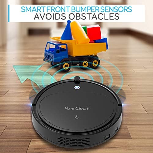 Robot Vacuum Cleaner - Self Charging Robo Vacuum Cleaner - 1200pa Suction, Self Path Navigation, 70 Min Run Time - Carpet Hardwood Linoleum Tile - SereneLife PUCRCX70 5
