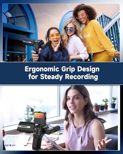 Yatao UHD2K-8K Video Camcorder, 48/75MP Vlogging Camera for YouTube - Dual-View Recording, 16X Zoom, WiFi & Flip Screen - Perfect for Beginners, Live Streaming, and Content Creation 6