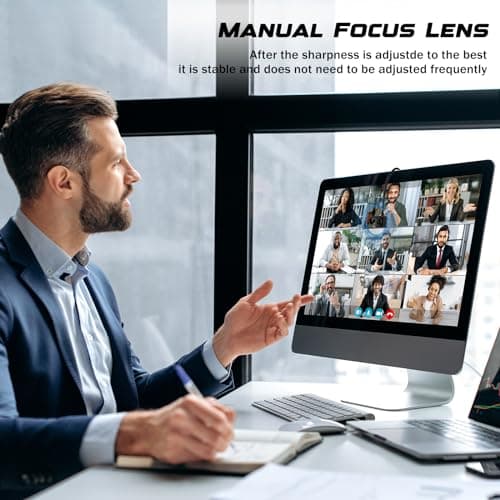 IYOFINE Eye to Cam 3 Webcam 1080P Eye Contact Level Webcam of Middle Screen,Create a Positive Connection in Every Calls/Conferencing (1080P MF) 6