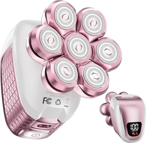 Wyklaus Electric Razors for Women Legs: 5-in-1 Rechargeable Body Shaver - Waterproof Wet Dry Hair Remover - Trimmer for Lady Face Underarms Public