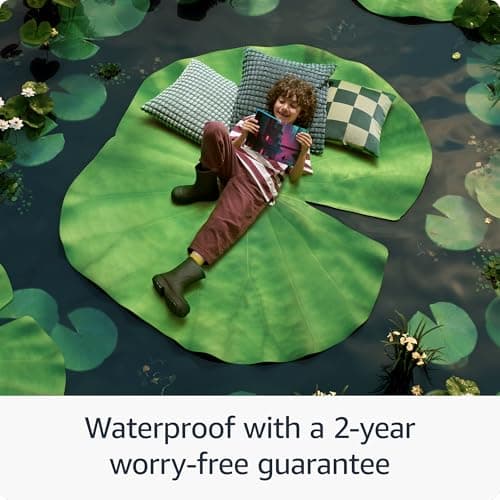 Amazon Kindle Paperwhite Kids 16GB (newest model) – larger 7" glare-free display – Kids read an average of 1+ hour per day with Kindle – Cyber City 5