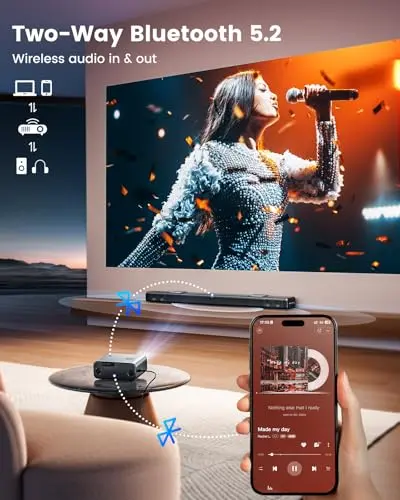 [Official Google TV]Smart Projector 4K Supported with WiFi & Bluetooth, Built-in Official Apps, GoogIe Voice, Outdoor Movie Projector with DoIby Audio, Auto Focus, Home Theater Proyector WIMIUS G1 6