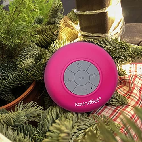 SoundBot® Waterproof Shower Speaker HD Water Resistant Bluetooth Handsfree Portable with Loud Clear Sounds 6+hrs of Playtime, Wireless Suction Cup Small Durable for Outdoors Travel Home SB510 (Pink) 2