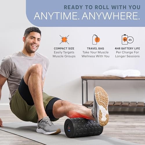 LifePro 4 Speed Vibrating Foam Roller for Physical Therapy & Exercise - High-Intensity Vibrating Roller for Muscle Recovery & Pliability Training - Back Roller for Deep & Gentle Trigger Point Therapy 6