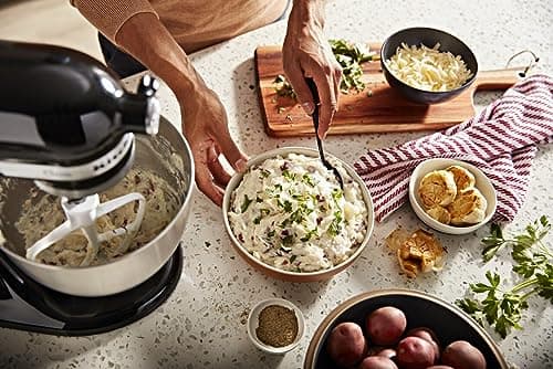 KitchenAid Classic Series 4.5 Quart Tilt-Head Stand Mixer K45SS, Onyx Black 6